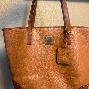 Dooney & Bourke Tan Pebble Leather Tote Bag